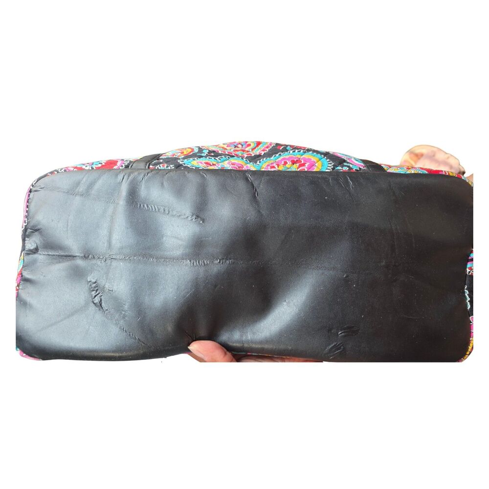 Vera Bradley Twilight Paisley Trimmed Vera Traveler Bag Extra Large Tote XL - Picture 3 of 4